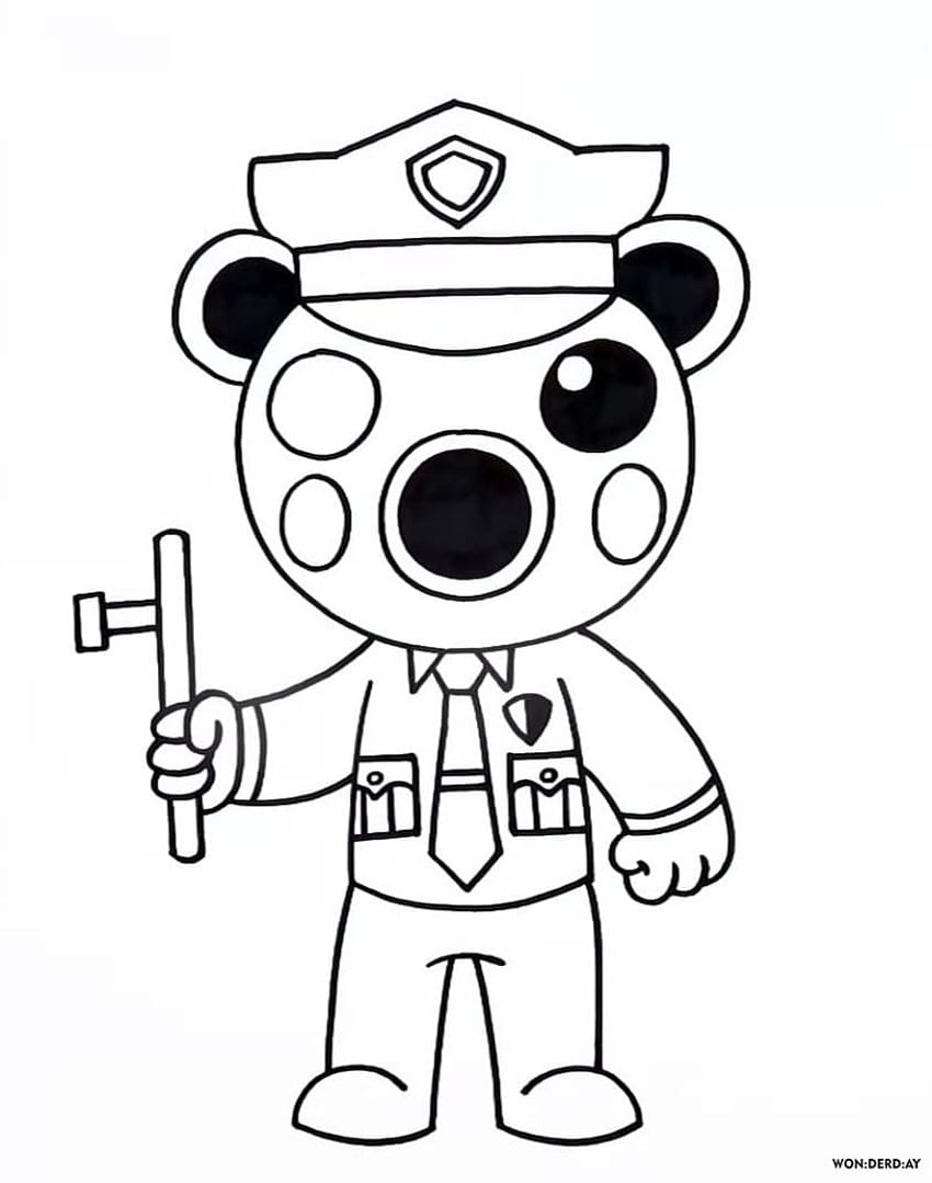 Coloring Page Roblox. Piggy, Adopt Me and others. Print for, piggy roblox pony piggy 2 HD phone wallpaper