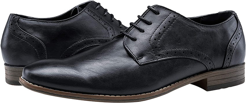 Купете JOUSEN Мъжки обувки Oxford с обикновени пръсти Класически официални обувки за дерби онлайн в Тайван. B07V6WT78B, официални обувки HD тапет