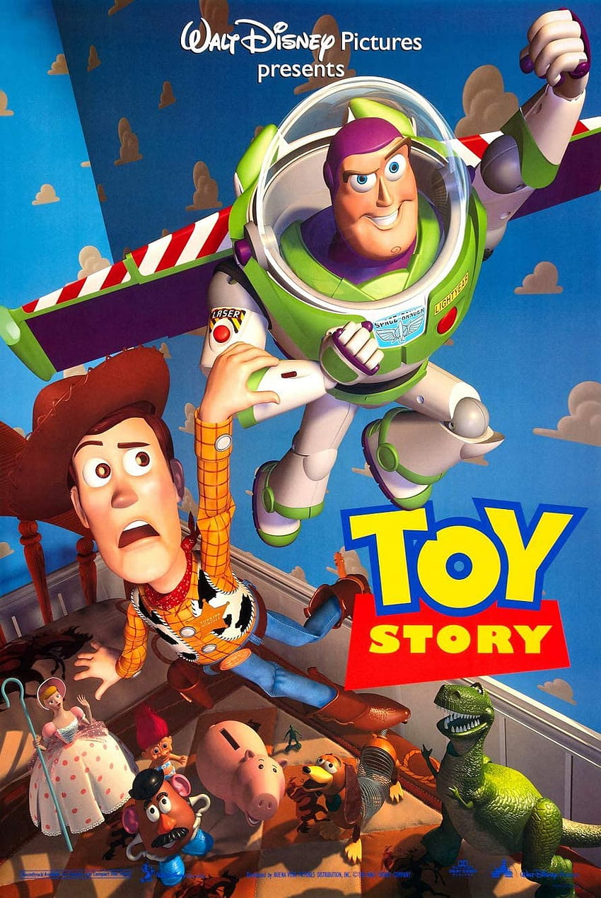 TOY STORY MOVIE POSTER 2 Sided Very Rare ORIGINAL 27x40 : Home & Kitchen HD phone wallpaper