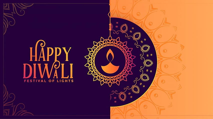Happy Diwali 2019: , auguri, design rangoli, Whatsapp Sfondo HD