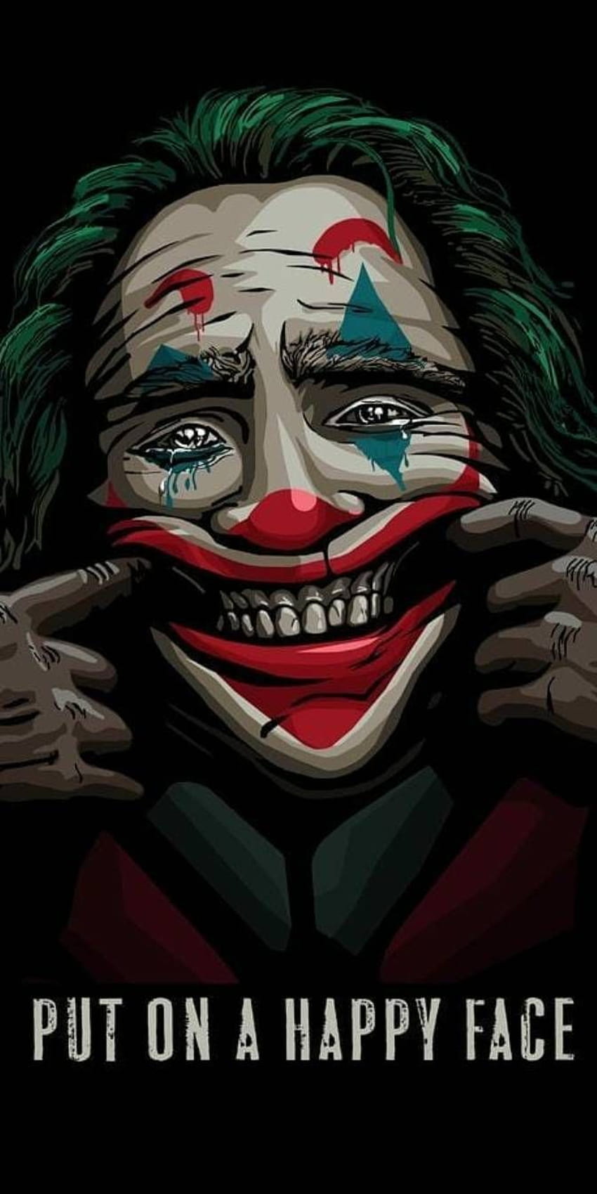 Joker na iPhone'a z Androidem Pełny, animowany joker na Androida Tapeta na telefon HD