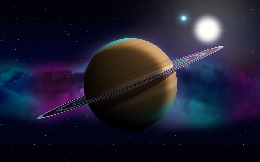 Planet, Saturn, Space, Digital Art, , Background, 41bb08, solar HD ...