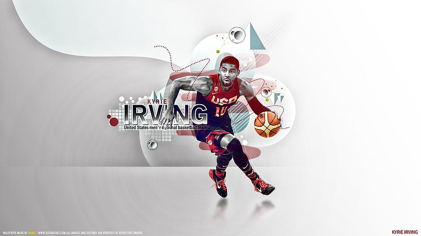 1 Kyrie Irving Logo, Cleveland, Cavs, basketball HD wallpaper
