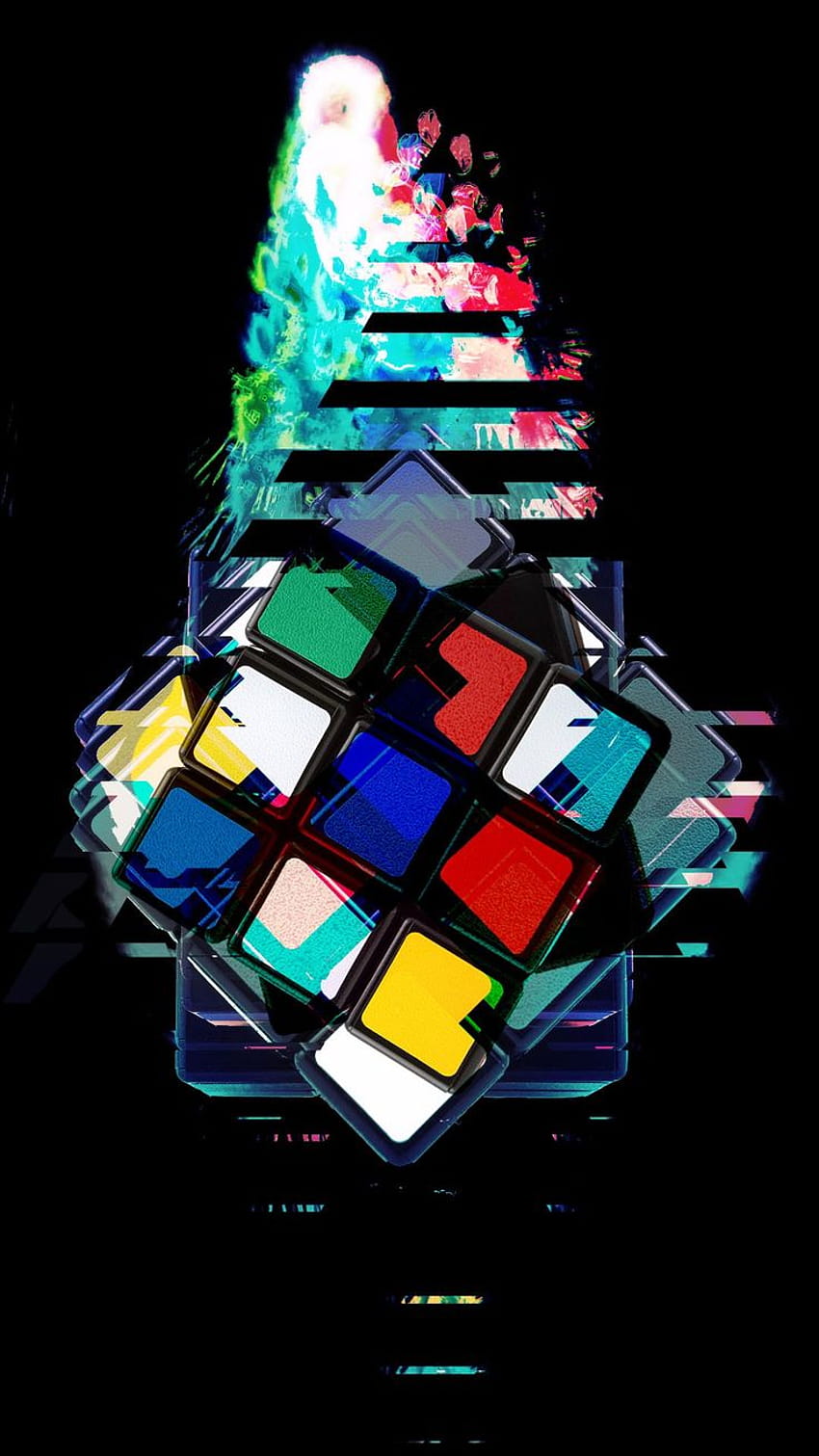 rubik cube, cool rubiks cube HD phone wallpaper