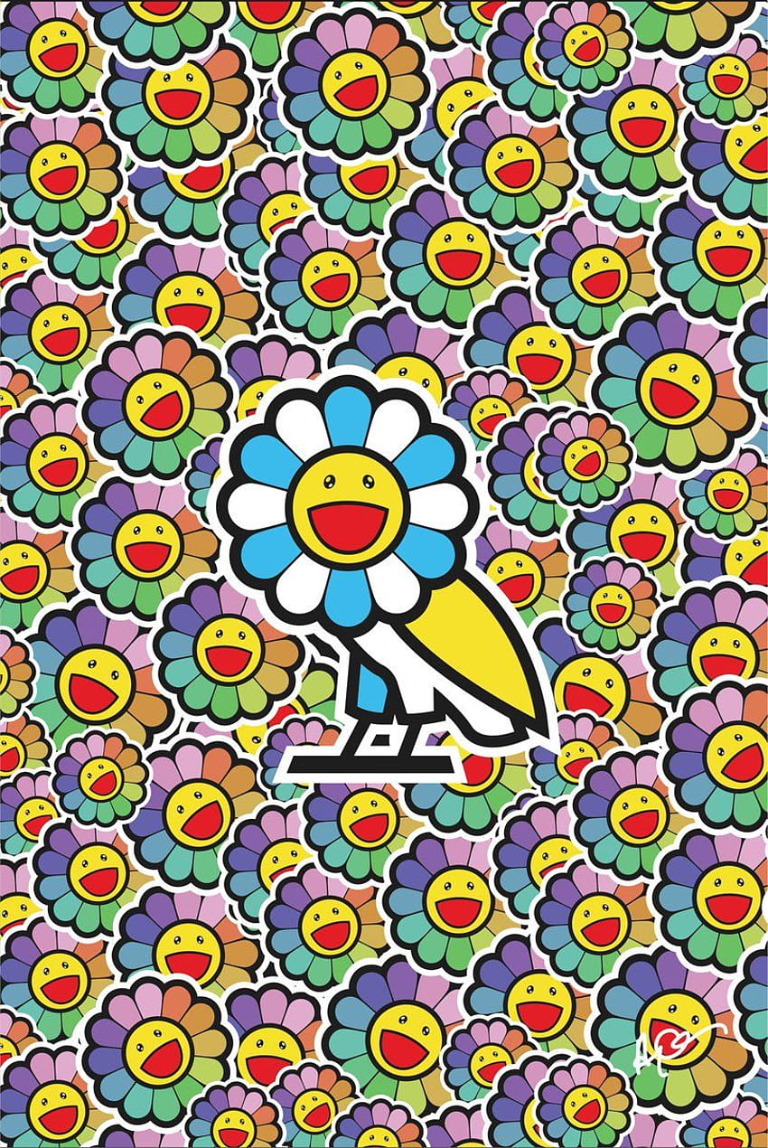 Takashi Murakami Ovo, on Jakpost.travel, takashi murakami flower iphone HD phone wallpaper