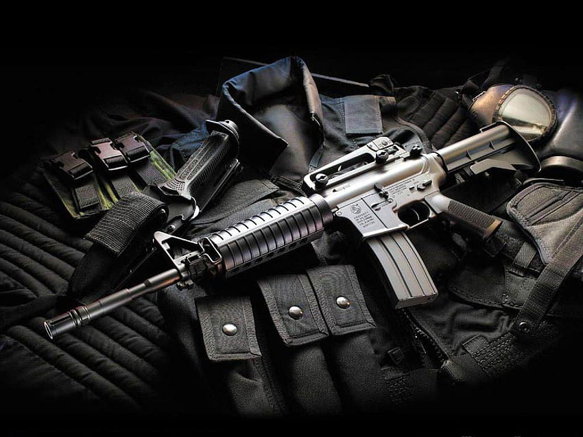 Карабина М4, щурмова пушка М4 HD тапет