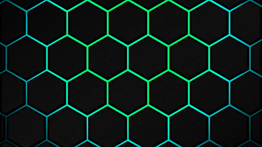 1600x900 Polygon Web Green 1600x900 Resolution , Backgrounds, and, green hexagon HD wallpaper