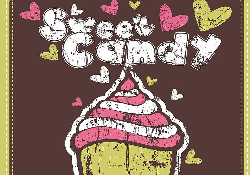 Grungy Sweet Candy Vector Pack, vettore Sfondo HD