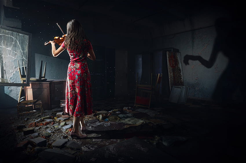 체르노빌라이트, 공포 게임, 바이올린, 방, 소름 끼치는, 공포의 장소 HD 월페이퍼