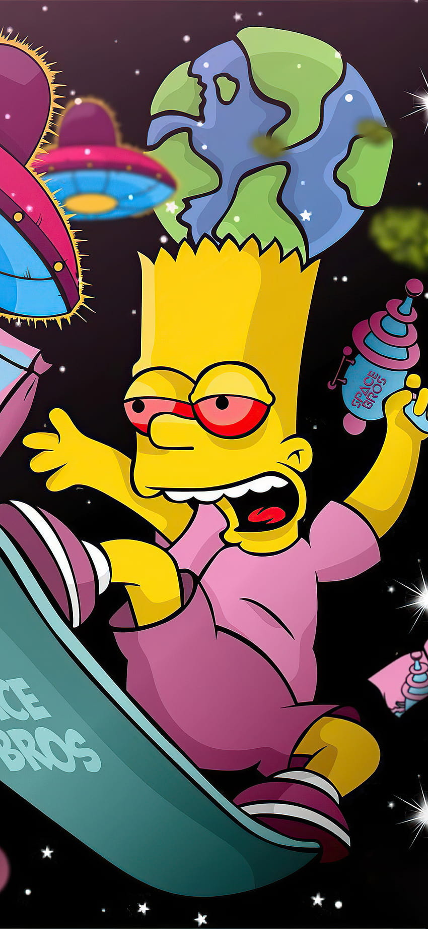 1125x2436 Bart Simpson Got High Iphone XS,Iphone 10,Iphone X , Backgrounds, and, simpson iphone HD phone wallpaper