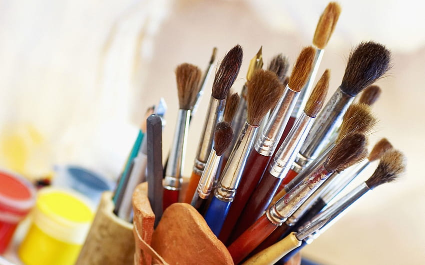 1080P Free download | Colorful paint brushes HD wallpaper | Pxfuel