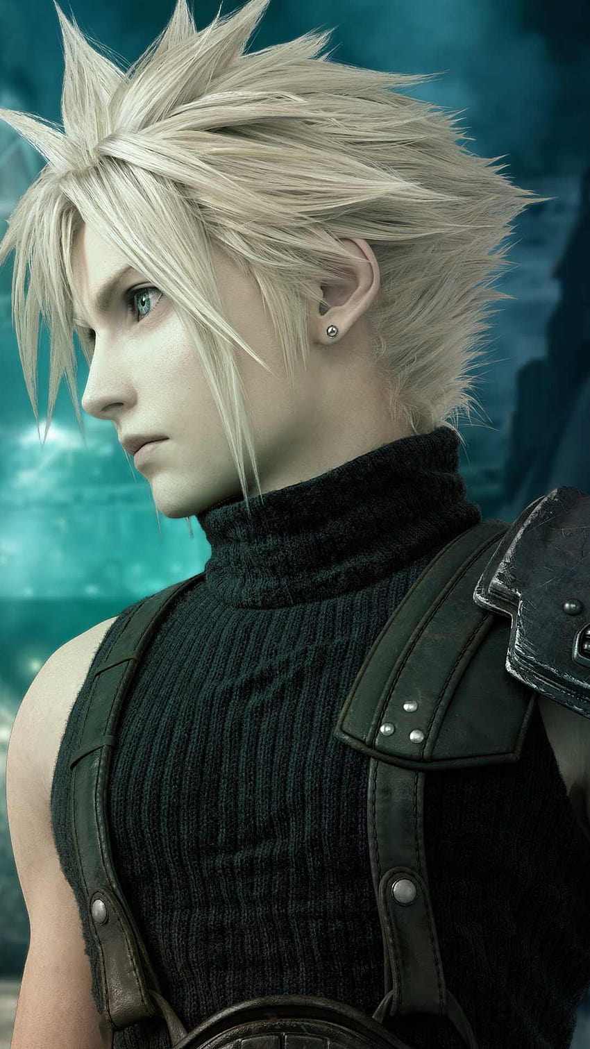 Fundos do telefone Final Fantasy 7 Remake Logotipo do pôster da arte do jogo PS4 em i…, nuvem final fantasy vii remake Papel de parede de celular HD