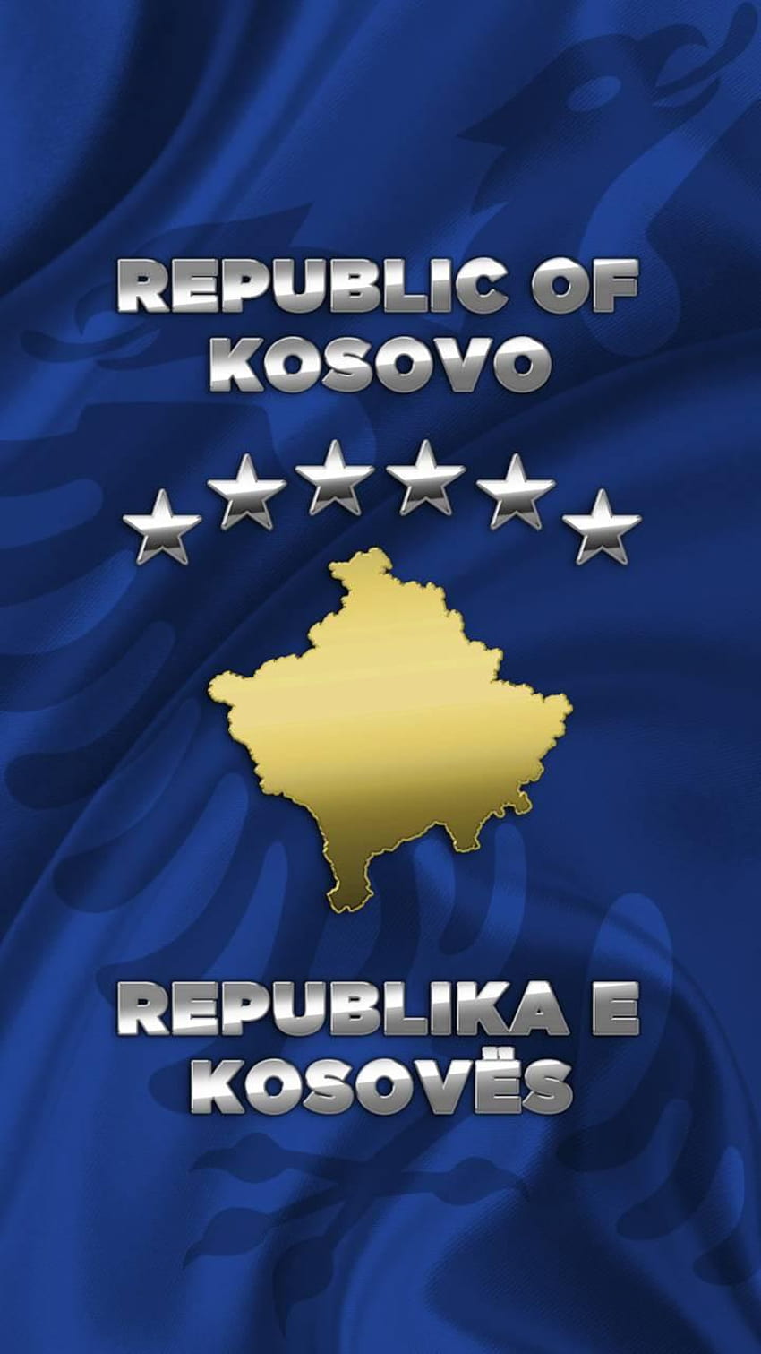 República de Kosovo por BosnianDragon, bandera de Kosovo fondo de pantalla del teléfono