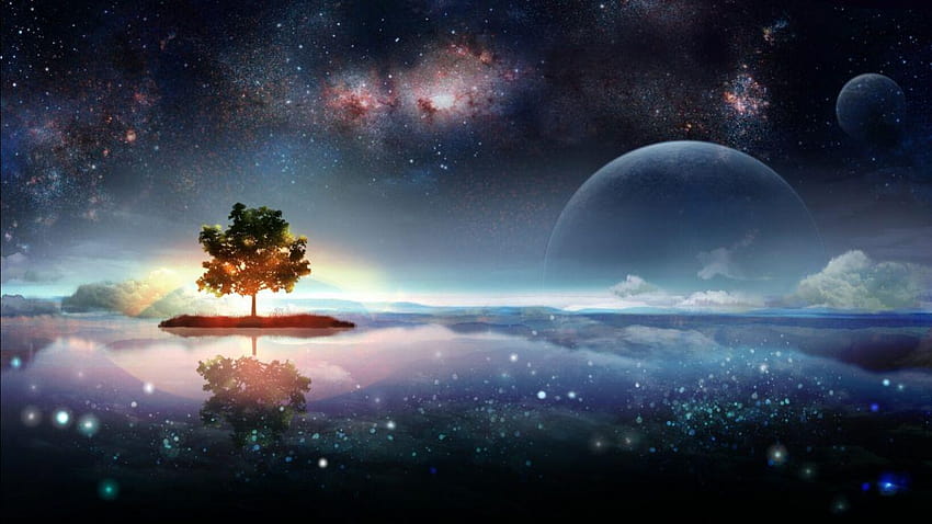 Planetscape Sci, Science-Fiction-Landschaft HD-Hintergrundbild