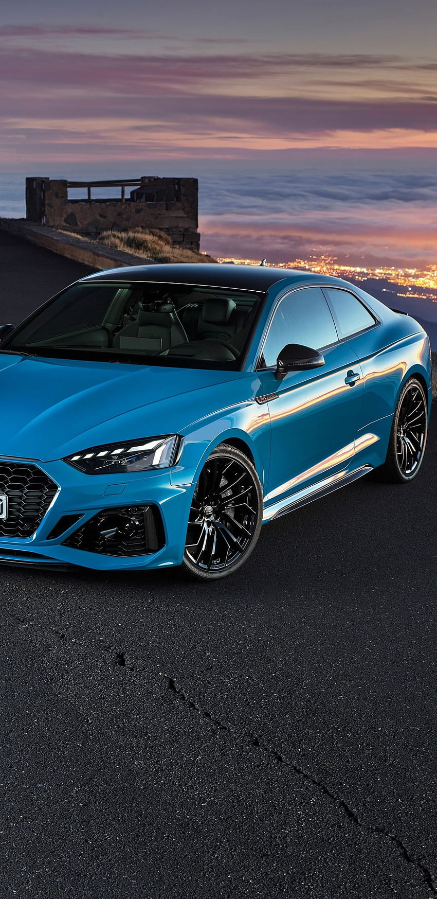 1440x2960 ​​Blaue Limousine, Audi RS5, 2021 Audi RS5 HD-Handy-Hintergrundbild