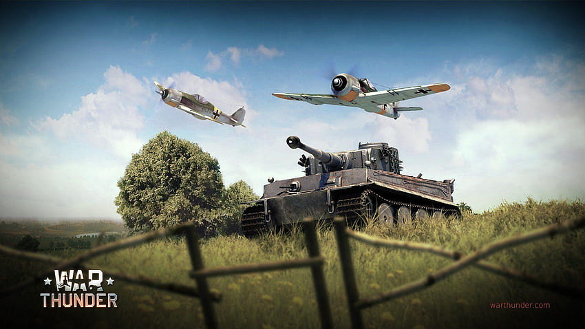 War Thunder, เครื่องบิน, Gaijin Entertainment, รถถัง, Tiger I, Focke, focke wulf fw 190 วอลล์เปเปอร์ HD
