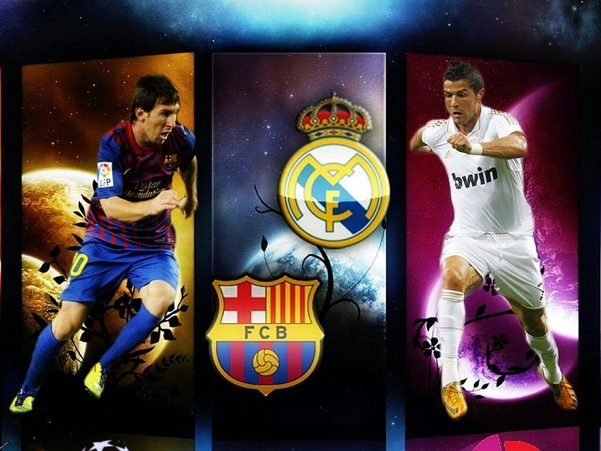 sparksnail: Barcelona Vs Real Madrid means Messi vs Crist.Rona HD wallpaper