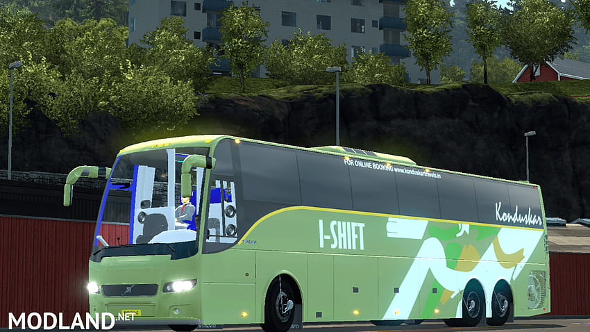 Volvo bus mod with Indian Volvo B7R,B9R,B11R + passengers mod for ETS 2 HD wallpaper