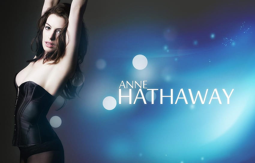 Corset, Beauty, Anne Hathaway, Anne Hathaway HD wallpaper