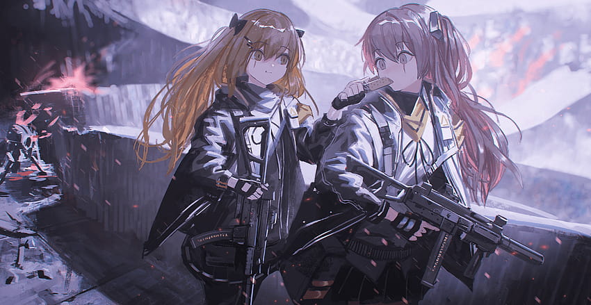 UMP 9 UMP 45 [Girls Frontline] [, anime ump45 and ump9 HD wallpaper