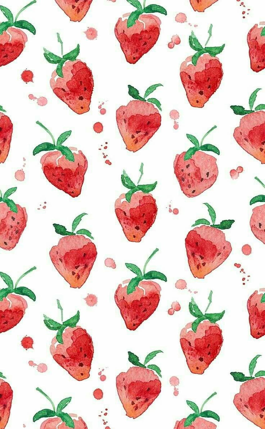 kawaii strawberry HD phone wallpaper