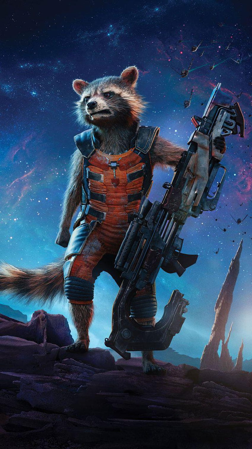 Rocket Raccoon Guardians Of The Galaxy HD phone wallpaper