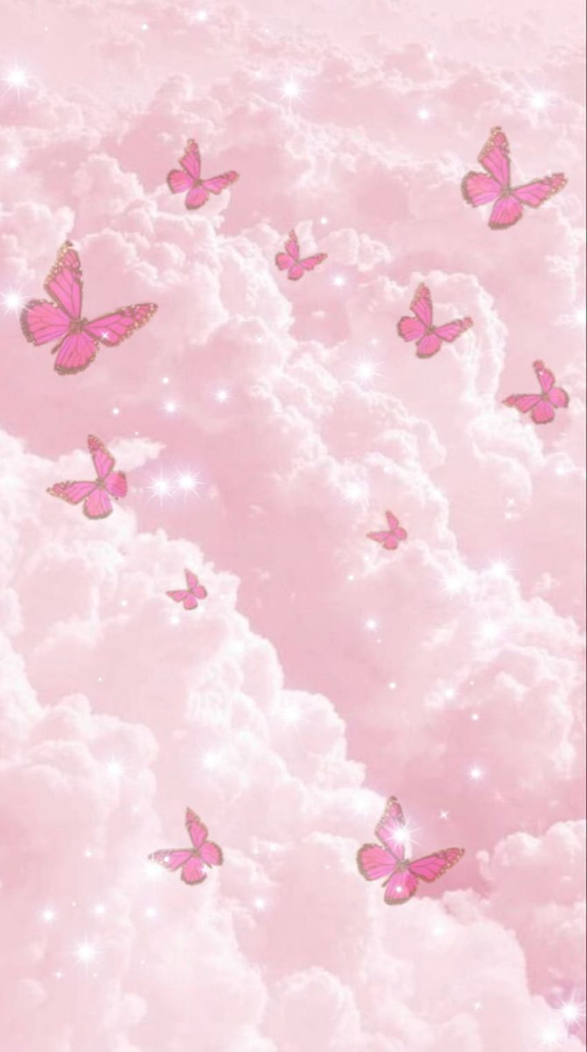 Cute Pink Butterfly, cute aesthetic butterfly HD phone wallpaper | Pxfuel
