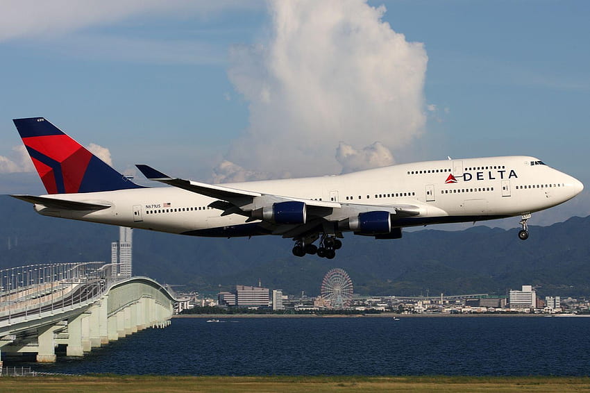 Boeing 747, delta air lines HD wallpaper