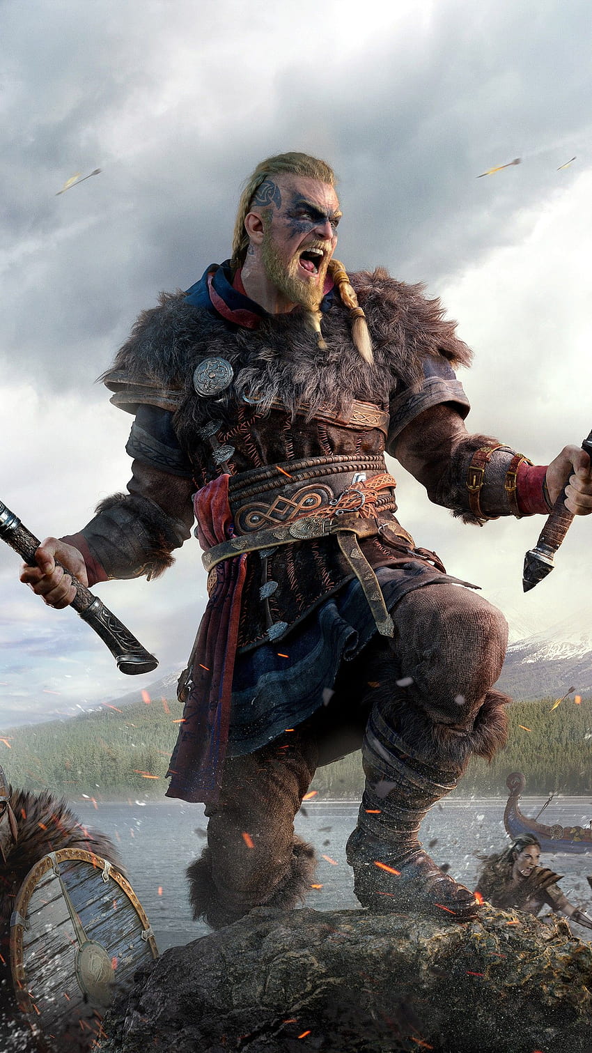 Eivor Viking in Assassin's Creed Valhalla 2020 Game, vikings iphone HD phone wallpaper