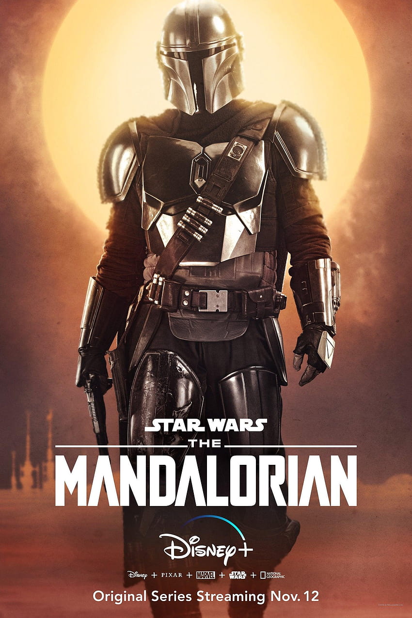 Werfen Sie einen Blick in das Schiff des Mandalorianers: The Razor Crest, mandalorianisches Poster HD-Handy-Hintergrundbild
