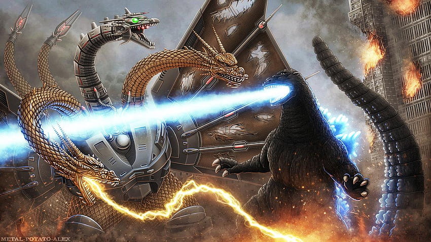 Godzilla 2' Zapowiedziano potwory, godzilla kontra król ghidorah Tapeta HD