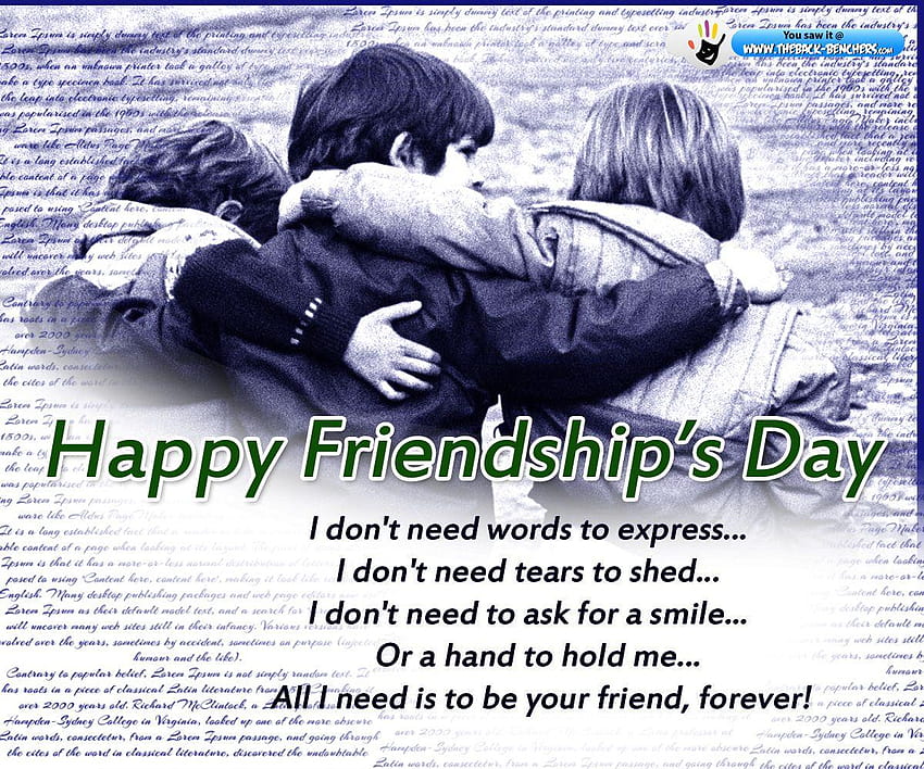 Friendship Day  Black Background Wallpaper Download  MobCup