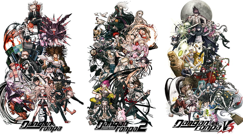 Here you have a with all the main game characters.: danganronpa, danganronpa characters HD wallpaper