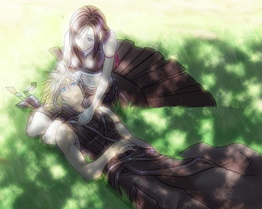 Cloud Strife Final Fantasy Tifa Lockheart Anime Mädchen, Cloud Strife Anime HD-Hintergrundbild
