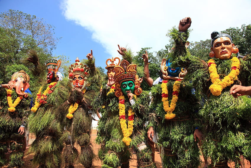 13 Colorato di Onam Festival del Kerala, festival del Kerala Sfondo HD