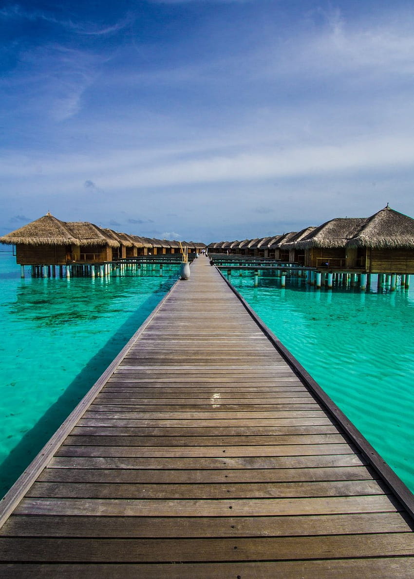 10 Малдиви [] [живописно пътуване], pantai android HD тапет за телефон