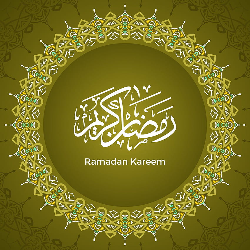 Ramadan Kareem Mandala Pattern Vector, flat design ramadhan HD phone wallpaper
