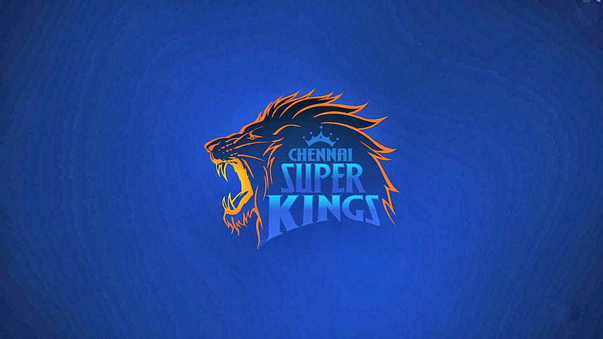 Ipl Csk Chennai Super Kings Logo Arrière-plans bleus Fond d'écran HD