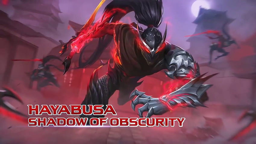 hayabusa shadow of obscurity skin Mobile Legends Moving / Mobile legends Live, hayabusa mlbb HD wallpaper