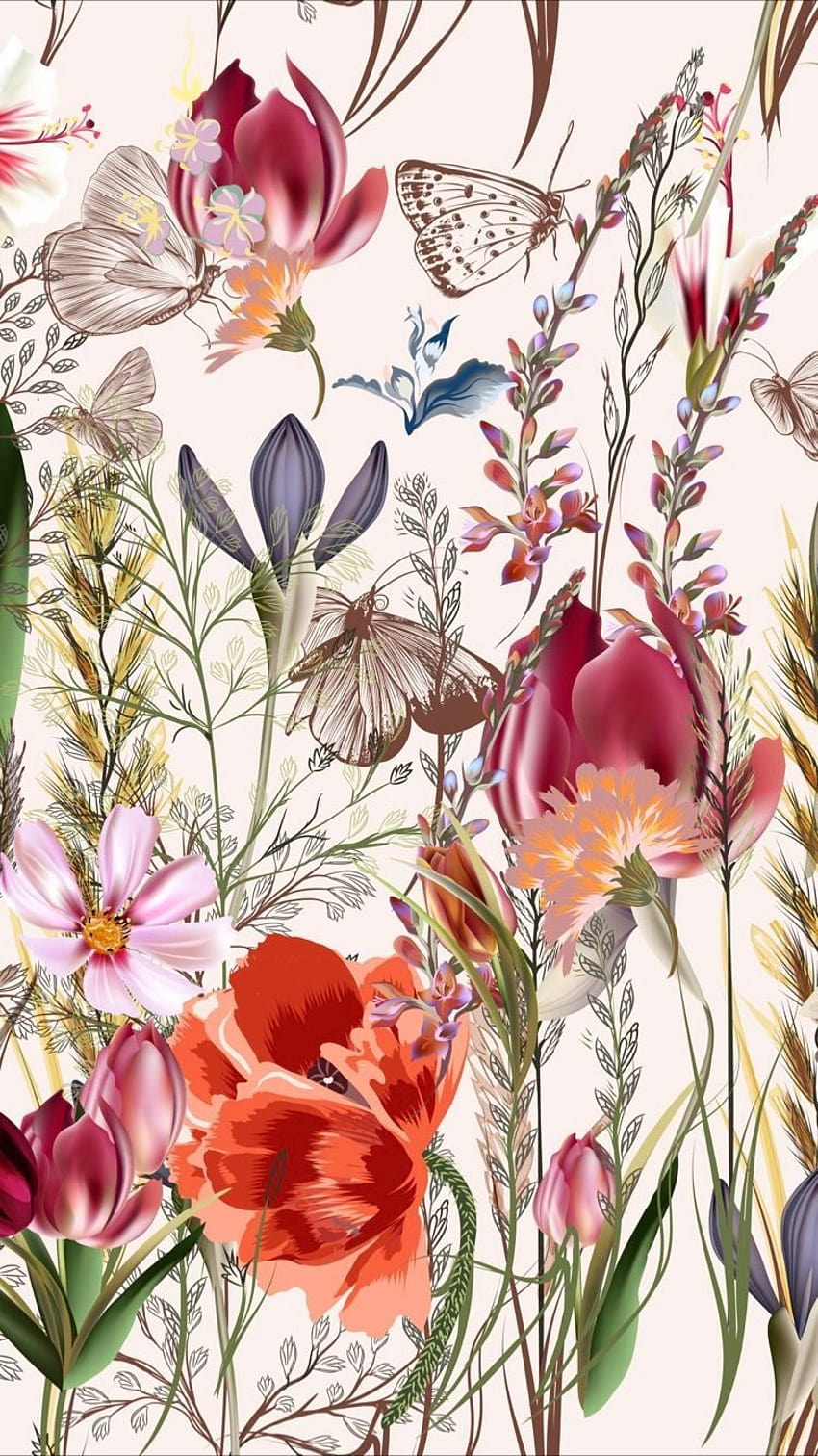 Pin di Rhonda Gilmore su Sfondi floreali, fiori dei cartoni animati Sfondo del telefono HD
