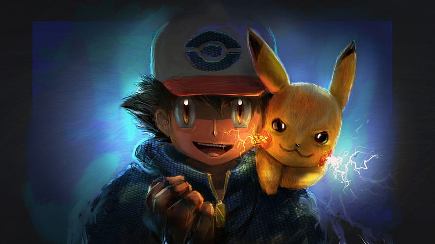Pokemon Ash und Pikachu HD-Hintergrundbild