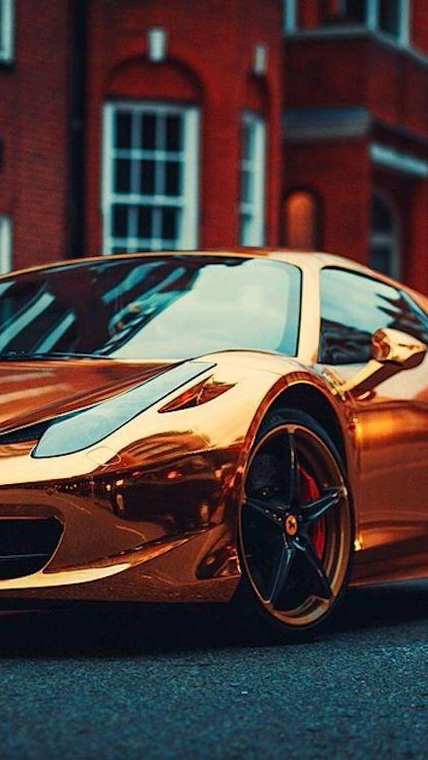 Ferrari Gold by xhani_rm, gold ferrari HD phone wallpaper