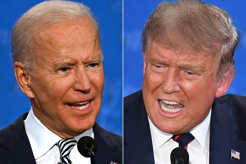 Verificação de fatos do primeiro debate presidencial: Donald Trump e Joe Biden se enfrentam papel de parede HD