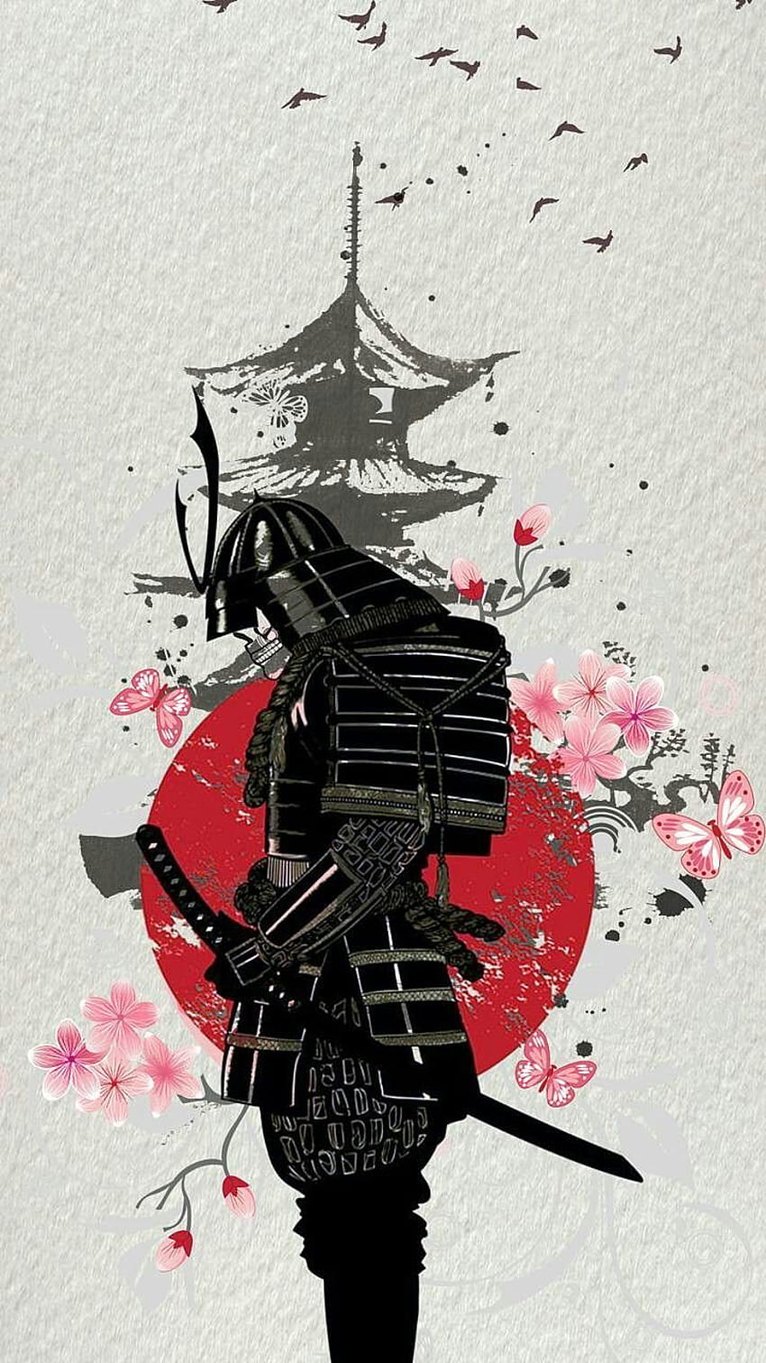 samurai art HD phone wallpaper