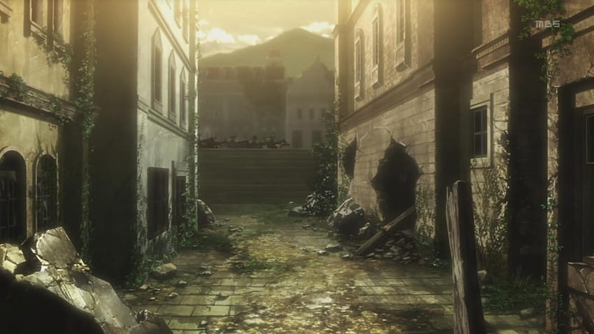 This is a backgrounds from attack on titan where they are out of the, snk background HD wallpaper