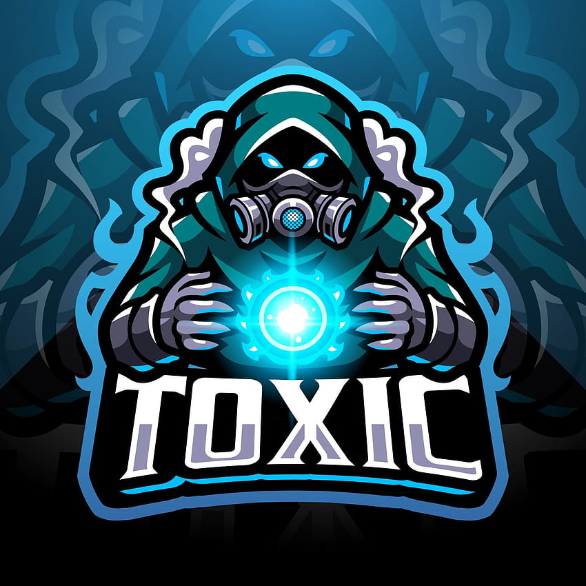 Toxic mascot logo design Royalty Free Vector Image