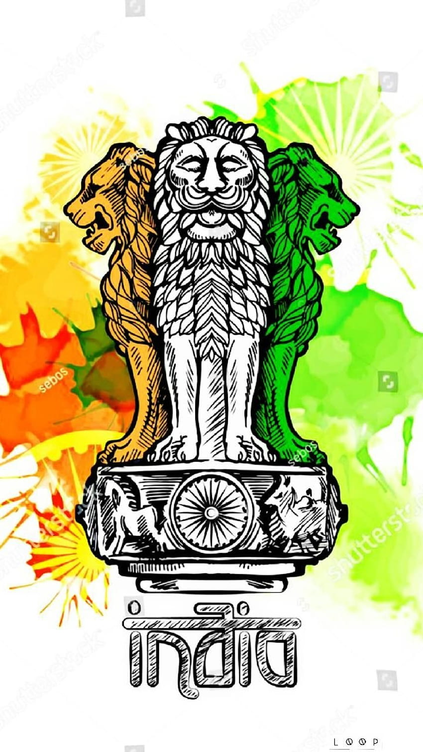 インドの愛国的な図面、インドの愛国心が強い HD電話の壁紙
