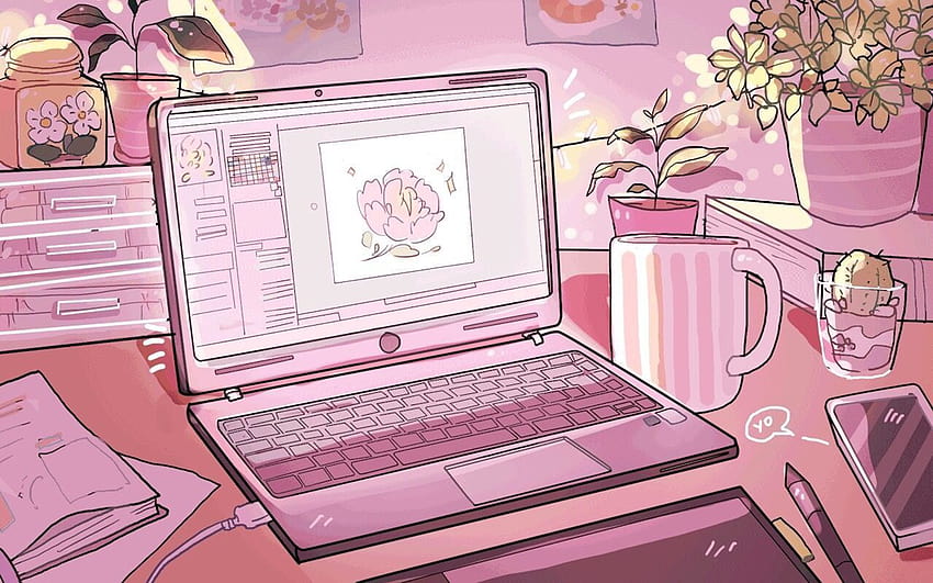 Soft Aesthetic Computer Backgrounds, soft aesthetic pc HD wallpaper