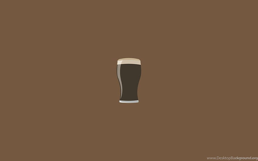 Minimale Guinness-Bier-Hintergründe HD-Hintergrundbild