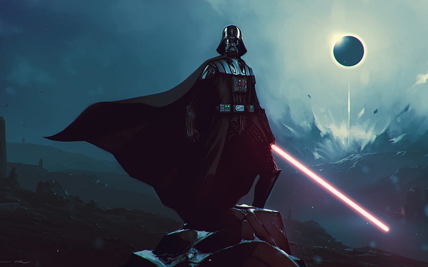 Darth Vader, Anakin Skywalker, Kunst, Star Wars mit einer Auflösung von 1920x1200. Hochwertiger Anakin Skywalker Lichtschwert-Computer HD-Hintergrundbild